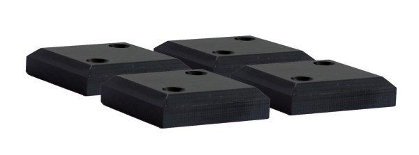 PE-Gleiter Kunststoff black