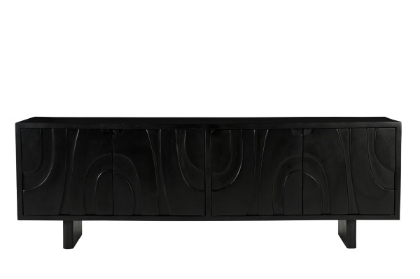 Lowboard BLACK SMOOTH Mango massiv