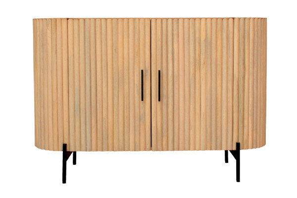 Kommode STRIPE Mangoholz, Altmetall