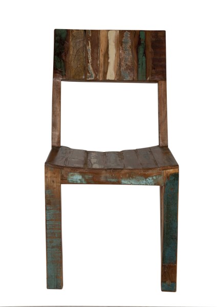 Stuhl, 2er-Set FRIDGE Altholz lackiert