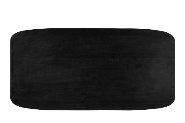 Tischplatte 240x100 cm BLACK SMOOTH Mango massiv