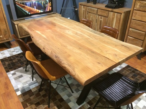 Esstisch Tisch Akazie massiv 180x100cm 56mm Tischplatte NEU