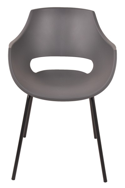Stuhl, 2er-Set SIT&CHAIRS Beine pulverbeschichtetes Metall, Sitz und Rücken Kunststoff