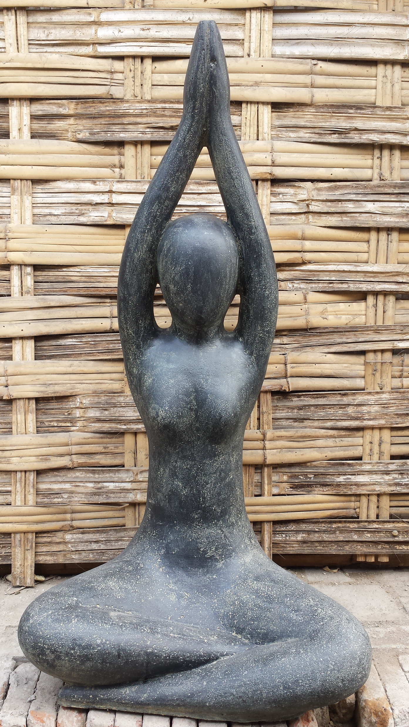 Skulptur, Möbel Yoga, Sukhasana Frostfest Peters |