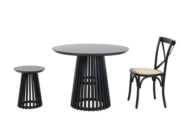 Beistelltisch Hevea, Holz-Furnier