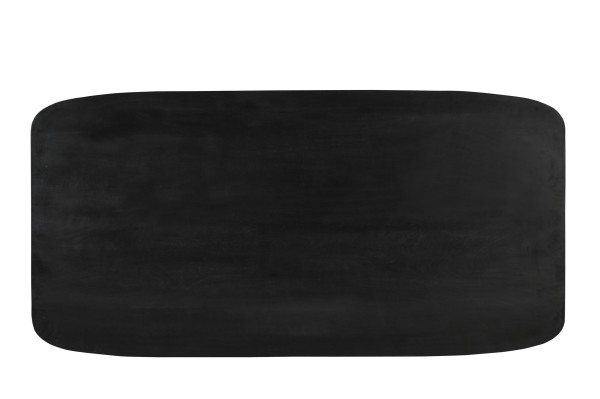Tischplatte 220x100 cm BLACK SMOOTH Mango massiv