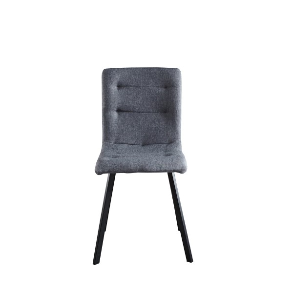 Stuhl, 2er-Set Stuhl Bezug Stoff, Beine Stahl