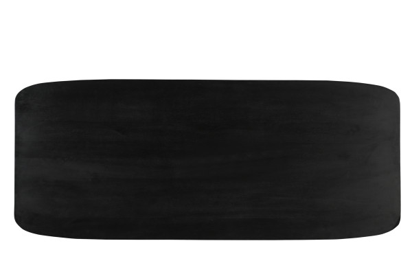 Tischplatte 180x90 cm BLACK SMOOTH Mango massiv