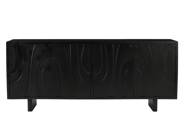 Sideboard BLACK SMOOTH Mango massiv