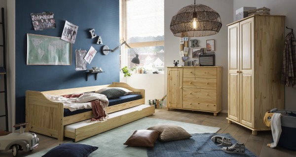 Bett Bett Kiefer massiv