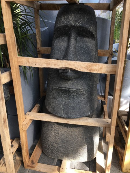 Moai Skulptur Osterinsel Kopf Figur Outdoor 100cm