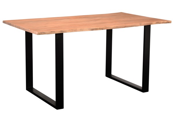 Tisch 160 x 80 cm TABLES & CO Akazieplatte + Metallgestell