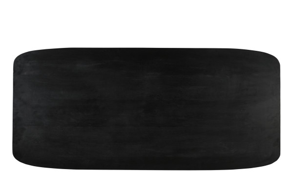 Tischplatte 200x100 cm BLACK SMOOTH Mango massiv